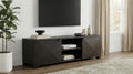 Marcelo Coffee Brown Wood 71" 2-Door Modern TV Stand – 736063