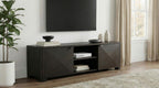 Marcelo Coffee Brown Wood 71" 2-Door Modern TV Stand – 736063
