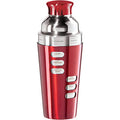 Oggi 7387-2 Red Stainless steel "Dial a drink" recipe cocktail shaker
