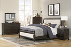 Homelegance 1647-4PC 4 pc Darby home co bolingbrook charcoal finish wood bedroom set with drawers