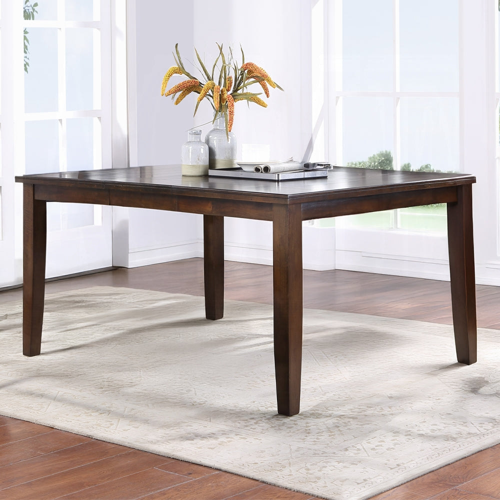 Acme 74630-33-34 8 pc urbana iii plank top espresso finish wood counter height dining table set