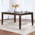 Acme 74630-33-34 8 pc urbana iii plank top espresso finish wood counter height dining table set