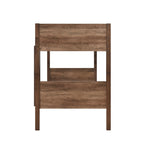Two Tone Brown Twin Over Twin Convertible Bunk Bed – Milton Greens Stars - 7547