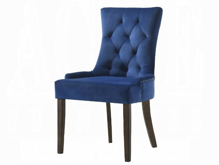 Acme 77170-7PC 7 pc Farren weatherd oak finish wood dining table set scoop chairs