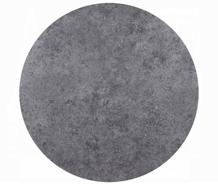 Acme 77830-32 5 pc Red barrell studio ansonia faux concrete finish round dining table set