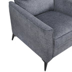 Tristan Grey Fabric Sofa & Love Seat Set – 9733DGY-SL