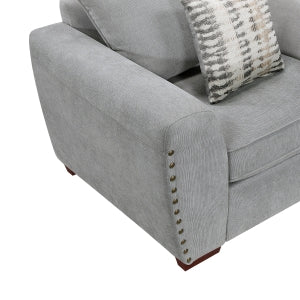 Silverthorne Grey Chenille Sofa & Love Seat Set – 8579GY-SL