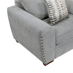 Silverthorne Grey Chenille Sofa & Love Seat Set – 8579GY-SL