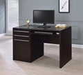 Coaster 800702 Orren ellis harling halston espresso finish wood 48" office desk with drawer unit