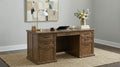 Altidore Distressed Brown 68-Inch 7-Drawer Executive Office Desk – 800795