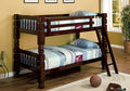 Classic Jumbo Twin Over Twin Bunk Bed with 4.5" Posts – Espresso Finish – 811-ESP