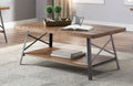 Acme 81175 Gracie oaks alladin ikram weathered oak finish wood sandy black coffee table