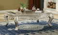 Acme 81665 Astoria grand jacqueline bently champagne finish wood marble top coffee table
