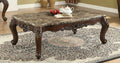 Acme 81685 Astoria grand mccloud devayne dark walnut finish wood marble top coffee table