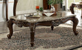 Acme 81695 Mehadi walnut finish wood marble top coffee table