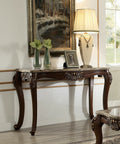 Acme 81698 Astoria grand tunstall mehadi walnut finish wood marble top sofa entry console table