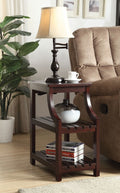 Acme 81955 Wasaki espresso finish wood chair side end table magazine rack