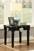 Acme 82112 Astoria grand mcclellan ernestine black finish wood chair side end table