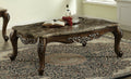 Acme 82145 Astoria grand mccloud latisha antique oak finish wood marble top coffee table