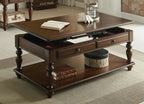 Acme 82745 A&J homes studio farrel walnut finish wood lift top coffee table with drawers