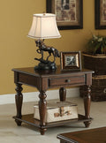 Acme 82746 A&J homes studio farrel walnut finish wood end table with drawer