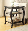 Acme 82826 Ivy bronx durlston becci black finish wood side end table
