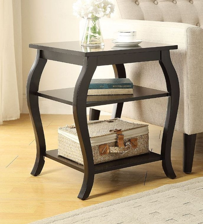 Acme 82826 Ivy bronx durlston becci black finish wood side end table