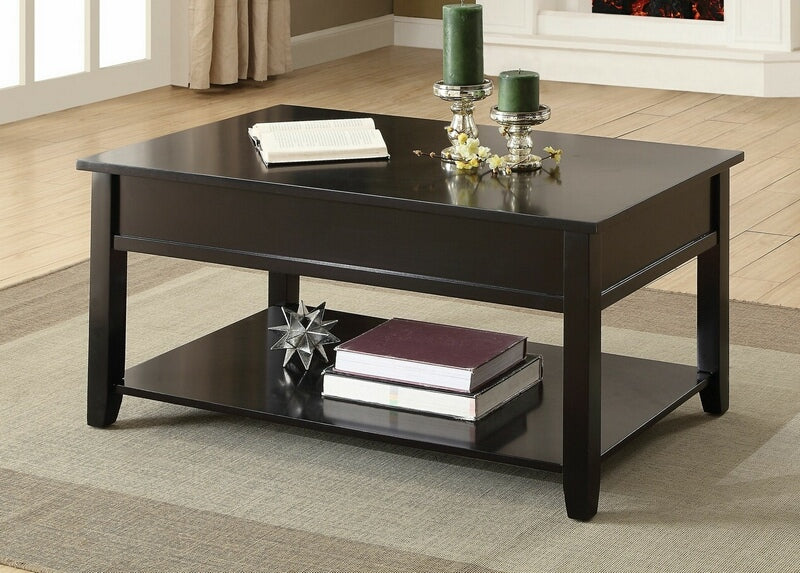 Acme 82950 Winston porter laverly malachi black finish wood lift top coffee table