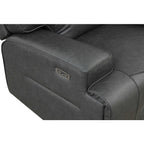 Black Breathable Leatherette Power Motion Recliner Sofa & Loveseat Set – 8300-2PC