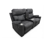 2-Piece Black High Performance Sofa Loveseat Set with Motion Recliners – 8305-2PC