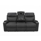 2-Piece Black High Performance Sofa Loveseat Set with Motion Recliners – 8305-2PC