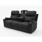 2-Piece Black High Performance Sofa Loveseat Set with Motion Recliners – 8305-2PC