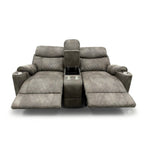 2-Piece Grey High Performance Fabric Sofa Loveseat Set with Motion Recliners – 8306-2PC