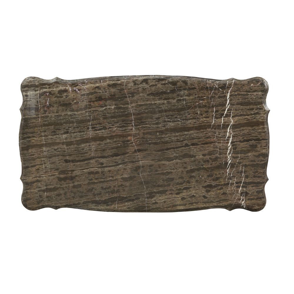 Acme 83065 Astoria grand anner eustoma walnut finish wood marble top coffee table