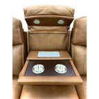 2-Piece Brown High Performance Fabric Sofa Loveseat Set with Motion Recliners – 8307-2PC