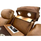 2-Piece Brown High Performance Fabric Sofa Loveseat Set with Motion Recliners – 8307-2PC