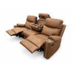 2-Piece Brown High Performance Fabric Sofa Loveseat Set with Motion Recliners – 8307-2PC
