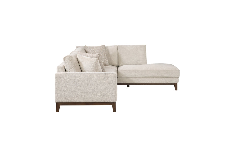 Homelegance 8312NTP-22LRC 2 pc Juniper chenille textured fabric sectional sofa set with RAF chaise
