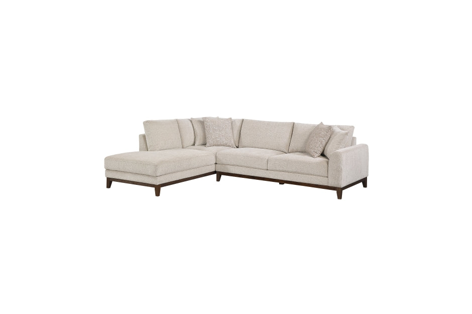 Homelegance 8312NTP-2LC2R 2 pc Juniper chenille textured fabric sectional sofa set with LAF chaise