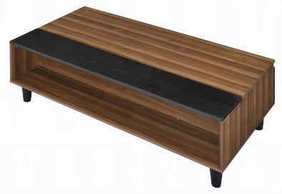 Acme 83140 Latitude run avala walnut finish wood mid century modern lift top coffee table