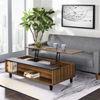 Acme 83140 Latitude run avala walnut finish wood mid century modern lift top coffee table