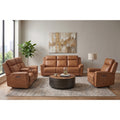 Antique Brown Leather Match Power Motion Recliner Sofa & Loveseat Set – 8315-2PC