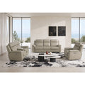 Gray Leather Match Power Motion Recliner Sofa & Loveseat Set – 8316-2PC