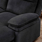 3-Piece Grey Chenille Fabric Power Recliner Sectional Sofa with Sleeper, Storage Chaise & Console – 8317