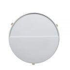 Acme 83215 Orren ellis murtaz botfish mid century modern natural and white finish round coffee table