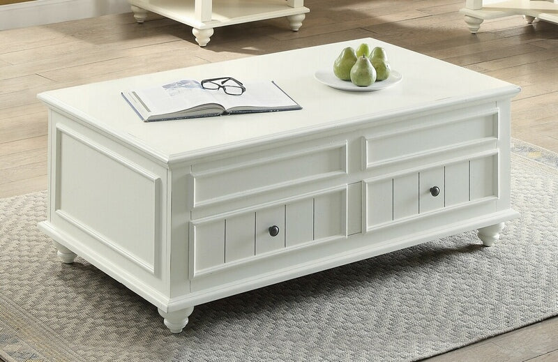 Acme 83325 Rosecliff heights lomas natesa white washed finish wood lift top coffee table with storage