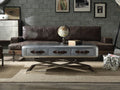 Acme 83555 17 stories demarco brancaster aluminum aberdeen II coffee table
