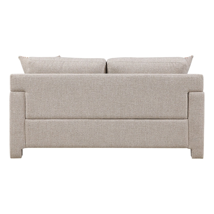 Homelegance 8358TP-2PC 2 pc Everly taupe chenille textured fabric sofa and love seat set