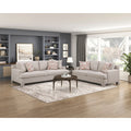 Homelegance 8358TP-2PC 2 pc Everly taupe chenille textured fabric sofa and love seat set