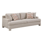 Homelegance 8358TP-2PC 2 pc Everly taupe chenille textured fabric sofa and love seat set